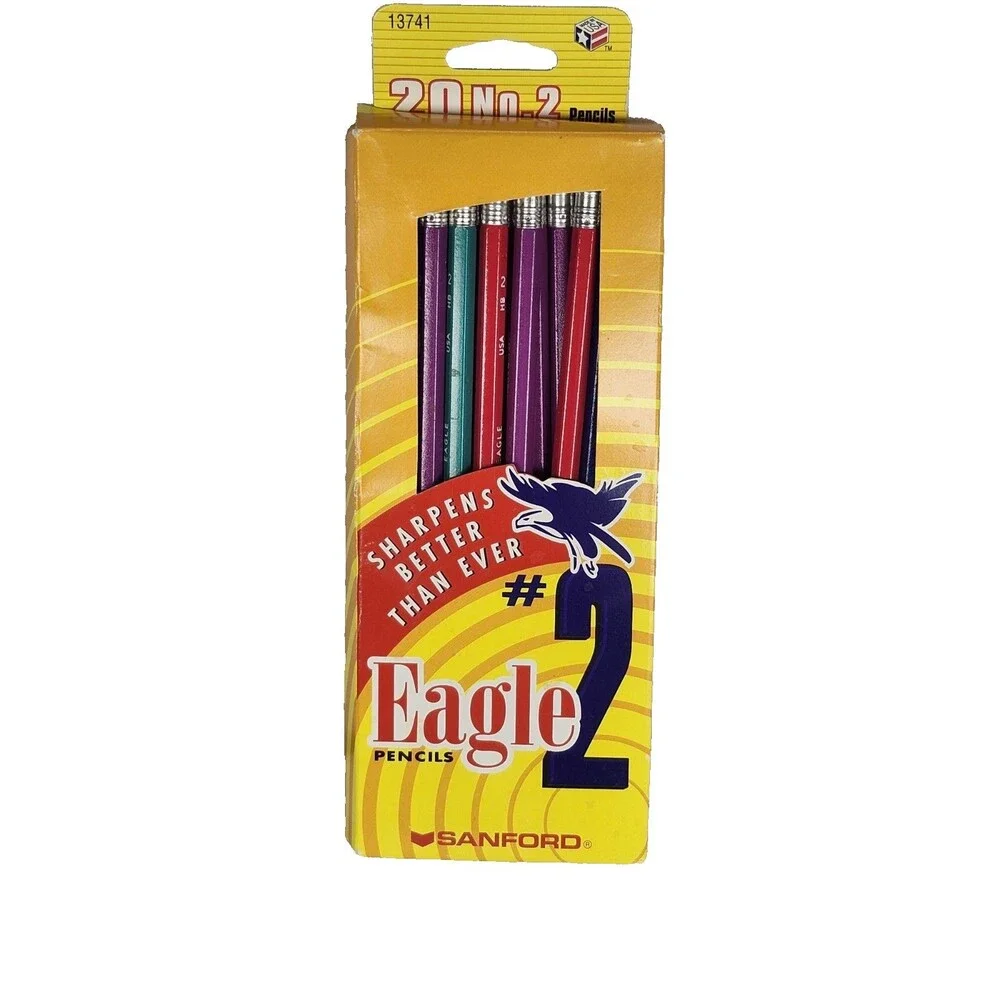 VTG  NOS 2001 SANFORD EAGLE No. 2 Pencils‎ 17 Pack New Mulit Colors 